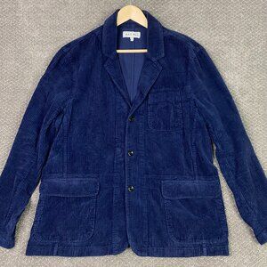 Alex Mill Corduroy Blazer Men's XL Blue 3 Button Jacket Cotton